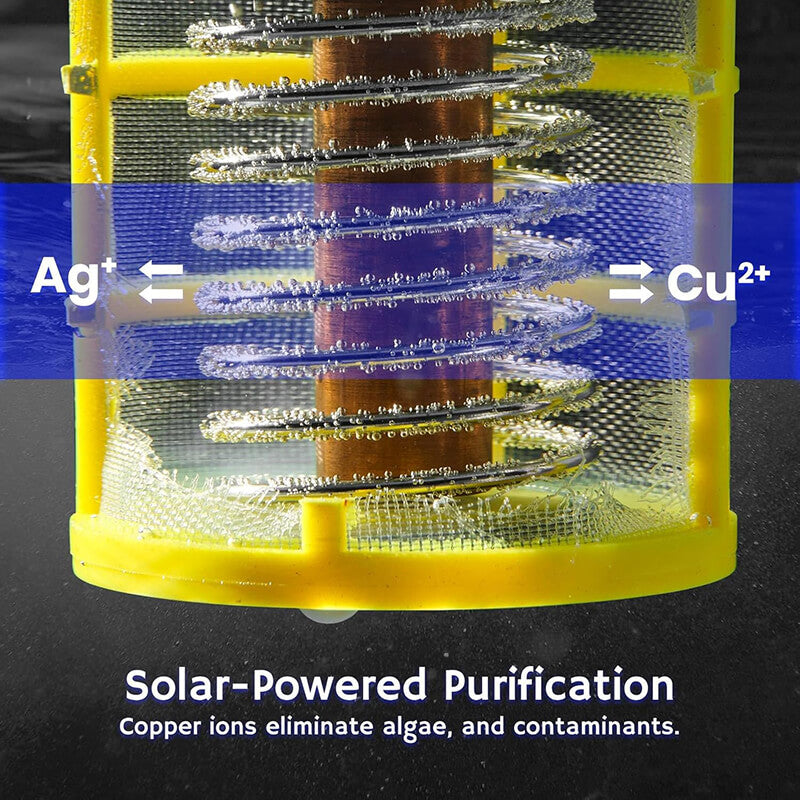 AquaGlow | Solar-Powered Pool Cleaner with Night Light Feature