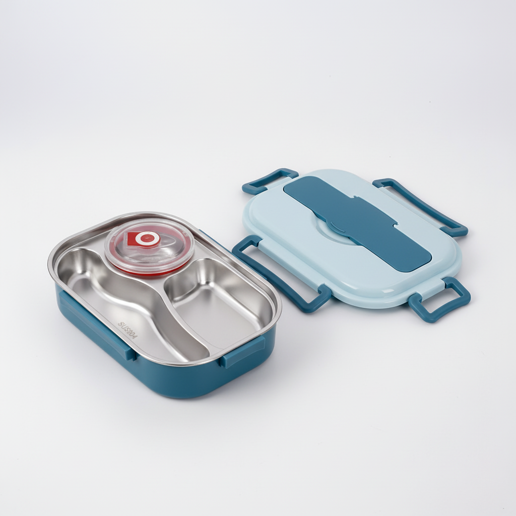 Insulated Stainless Steel Lunch Container - Bento Style