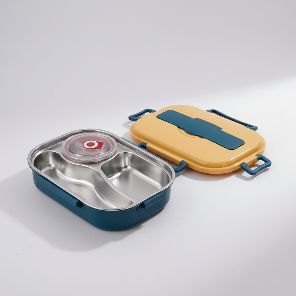 Insulated Stainless Steel Lunch Container - Bento Style