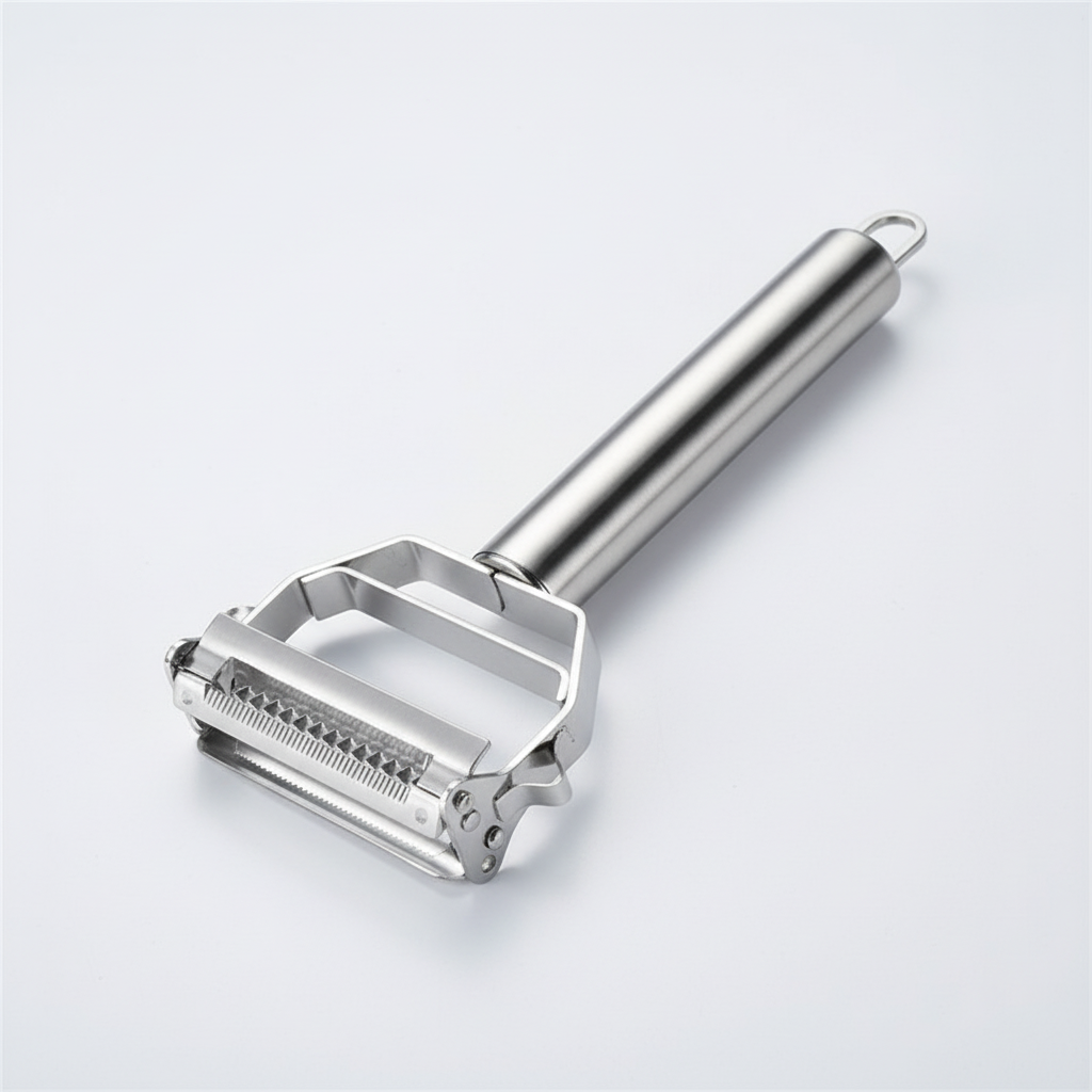 Dual Blade Peeler in Stainless Steel - Efficient Vegetable Tool
