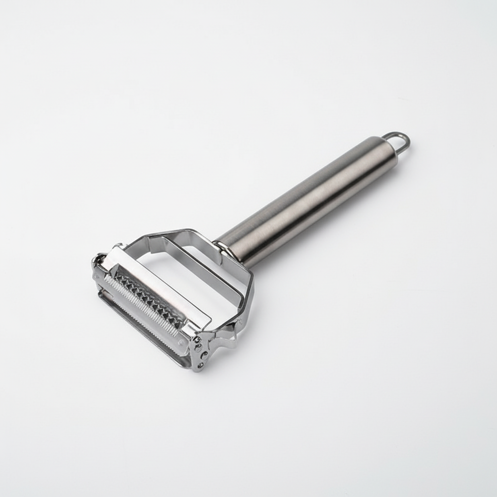 Dual Blade Peeler in Stainless Steel - Efficient Vegetable Tool