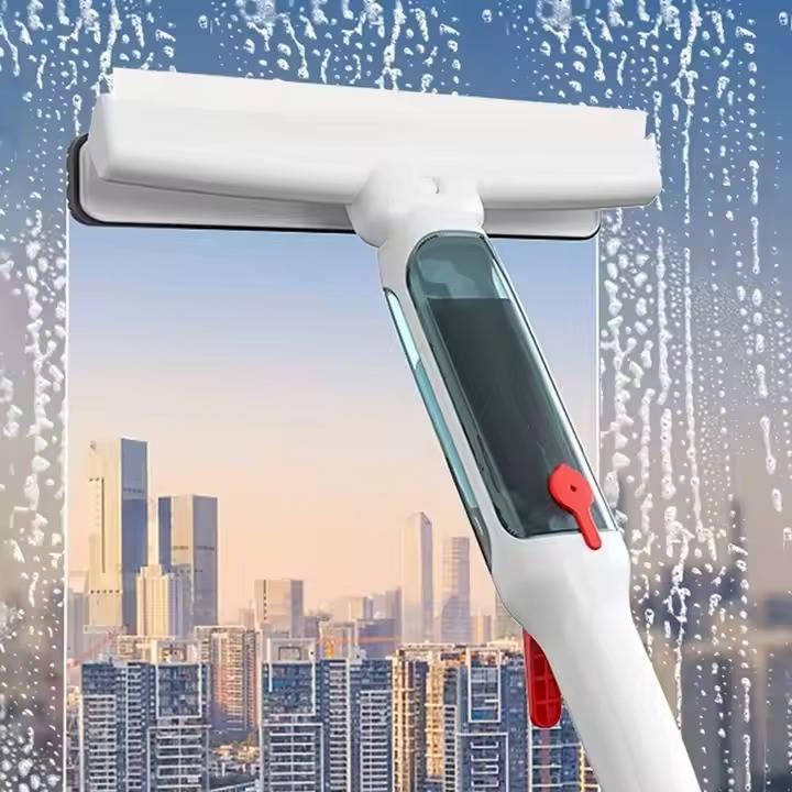 High-Reach Window Cleaning Tool with Comfort Grip