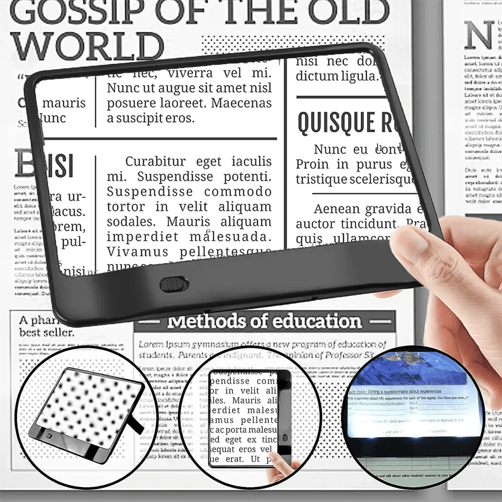 IllumiReader – LED Magnifying Glass for Effortless Reading