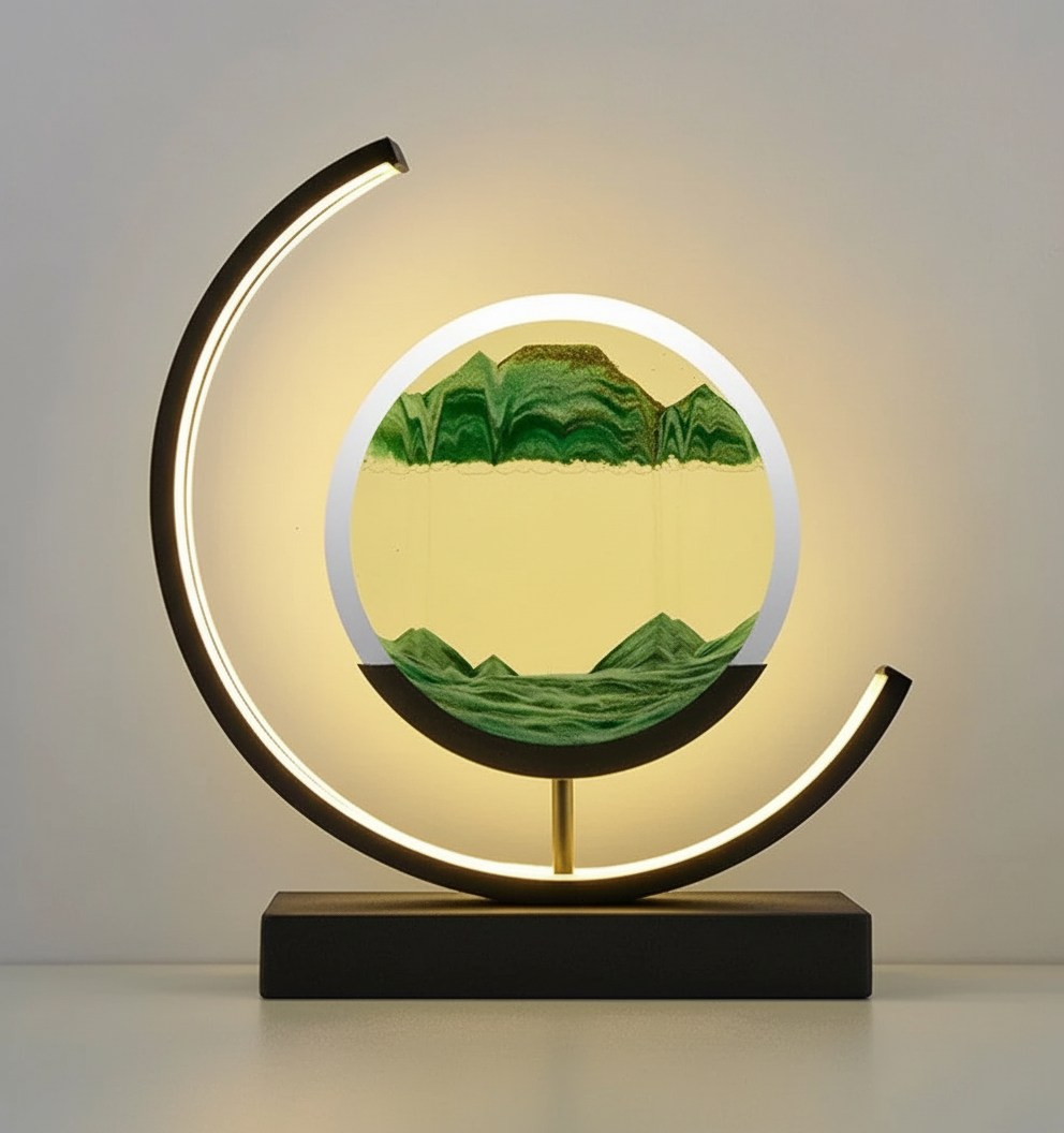 Serene Sand Landscape Table Lamp