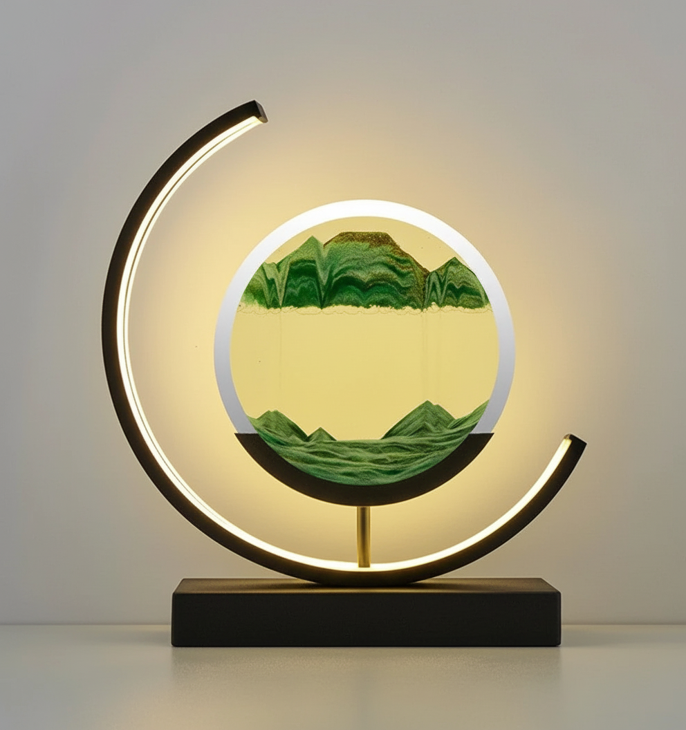 Serene Sand Landscape Table Lamp