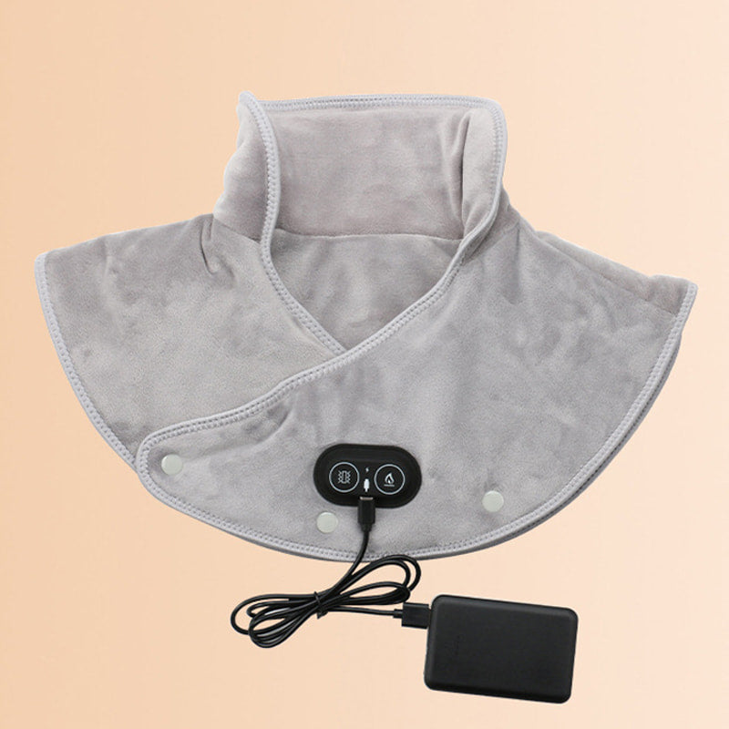 Neck and Shoulder Heating Wrap with Customizable Settings | Relaxing Vibration Therapy