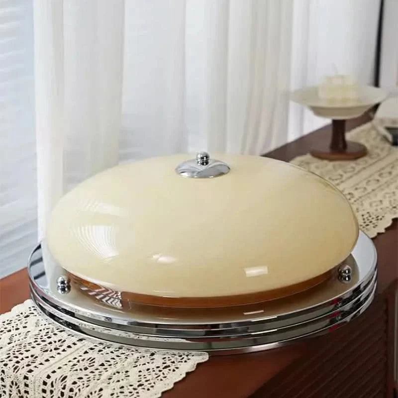 Elegant Flush Mount Ceiling Light with Soft Glass Shade