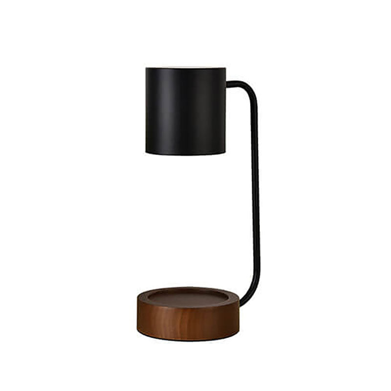 Serenity Candle Warmer Lamp with Adjustable Brightness & Wood Base