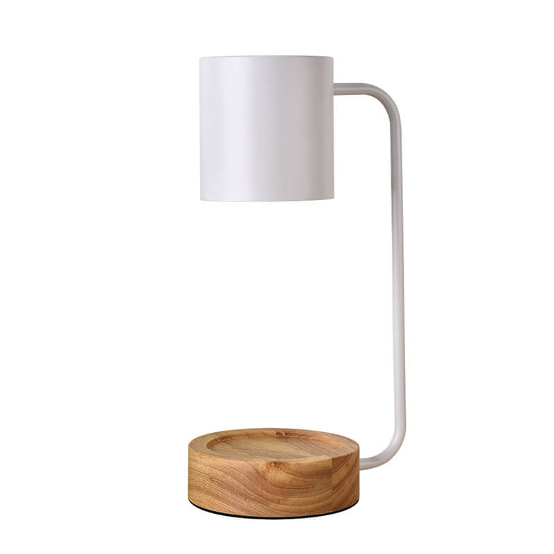 Serenity Candle Warmer Lamp with Adjustable Brightness & Wood Base