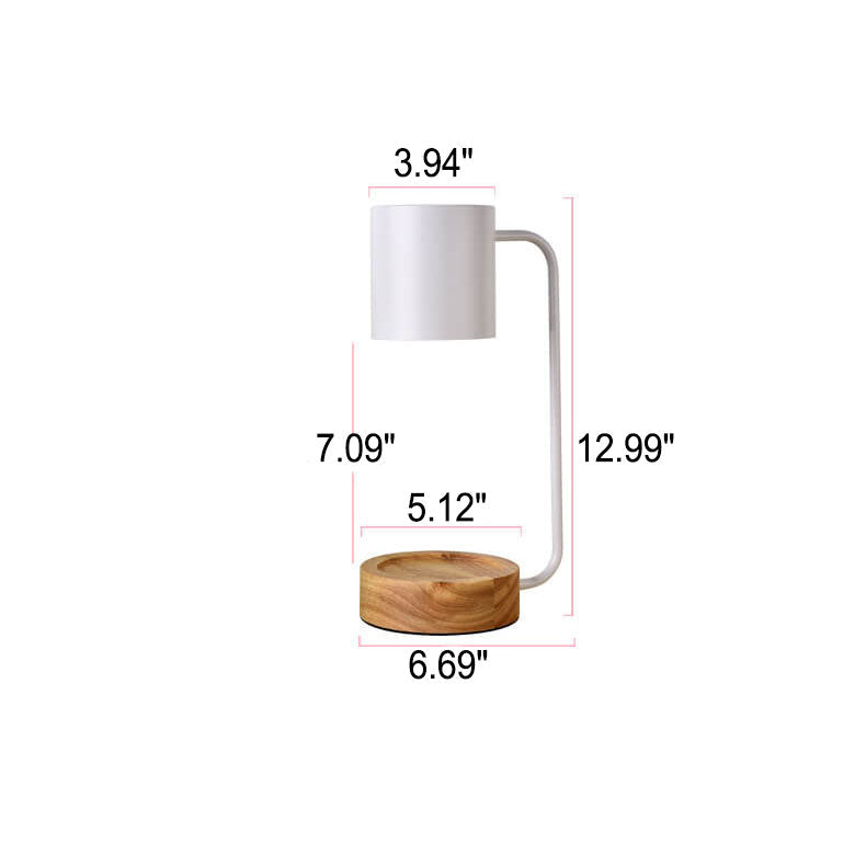 Serenity Candle Warmer Lamp with Adjustable Brightness & Wood Base