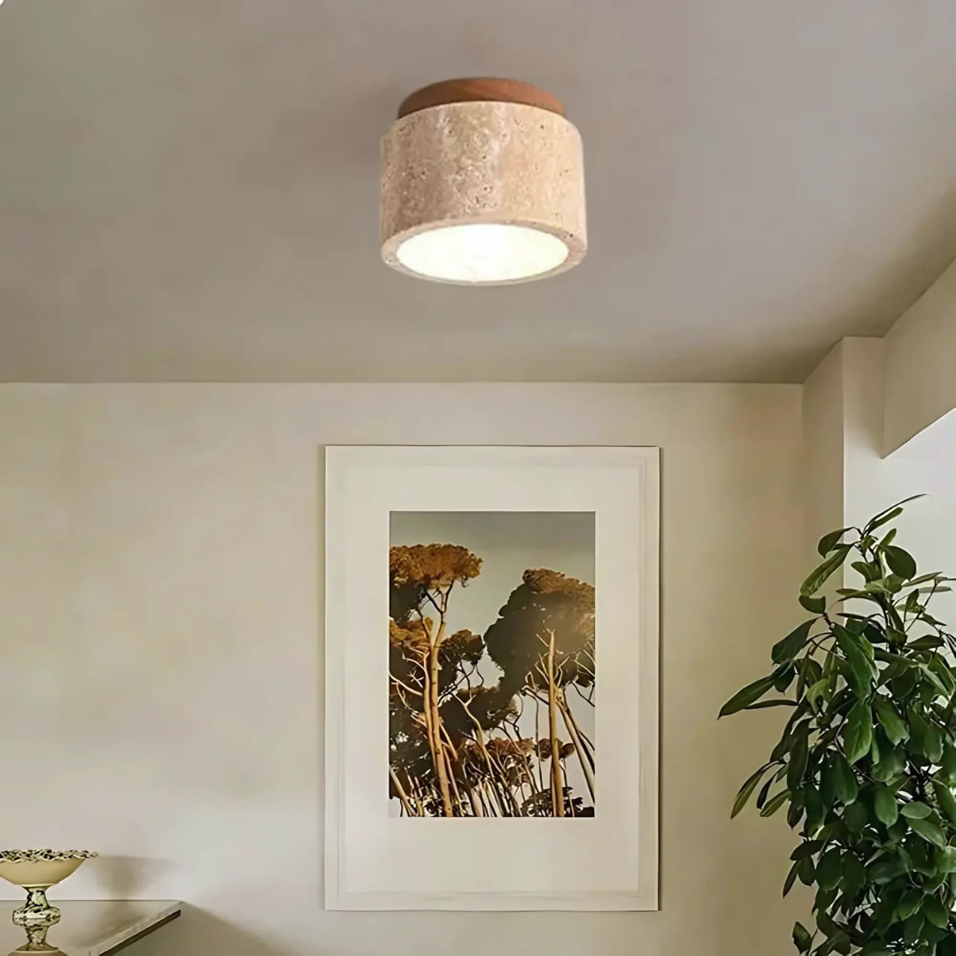 Serenity Glow – Elegant Ceiling Light with Warm White Illumination