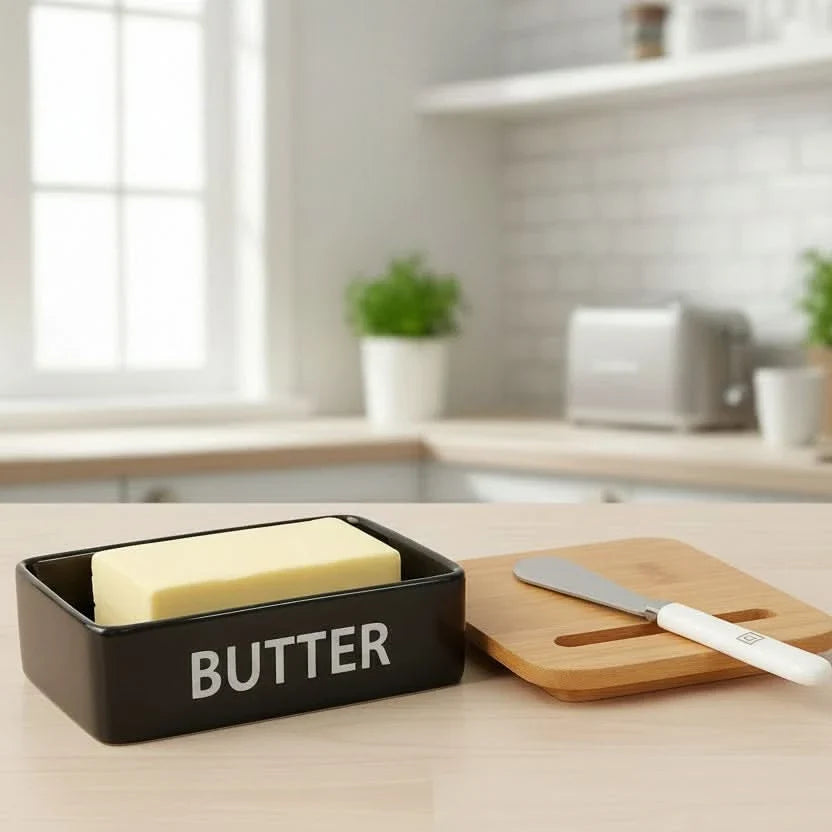 Sleek Butter Keeper with Double Silicone Seal for Freshness