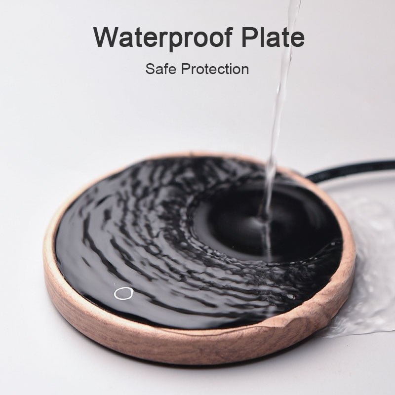 Stylish Beverage Warmer with Adjustable Heat and Safety Features