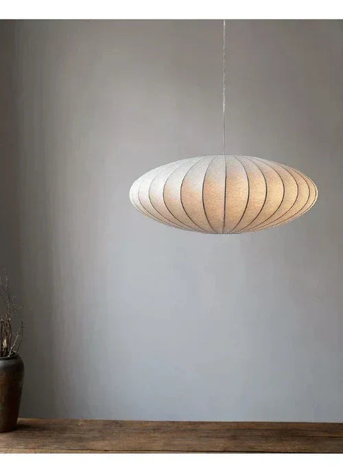 Chic Crystal Hanging Light with Luxurious Fabric Shades