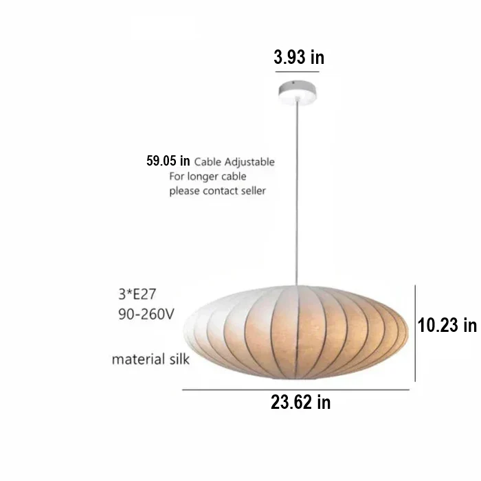 Chic Crystal Hanging Light with Luxurious Fabric Shades