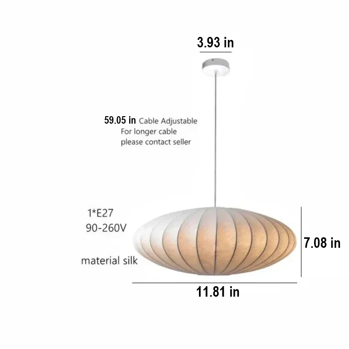 Chic Crystal Hanging Light with Luxurious Fabric Shades