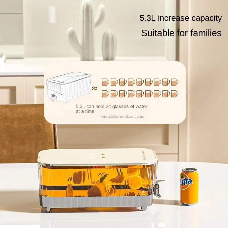Stylish Glass Beverage Dispenser with Secure Lid for Easy Serving