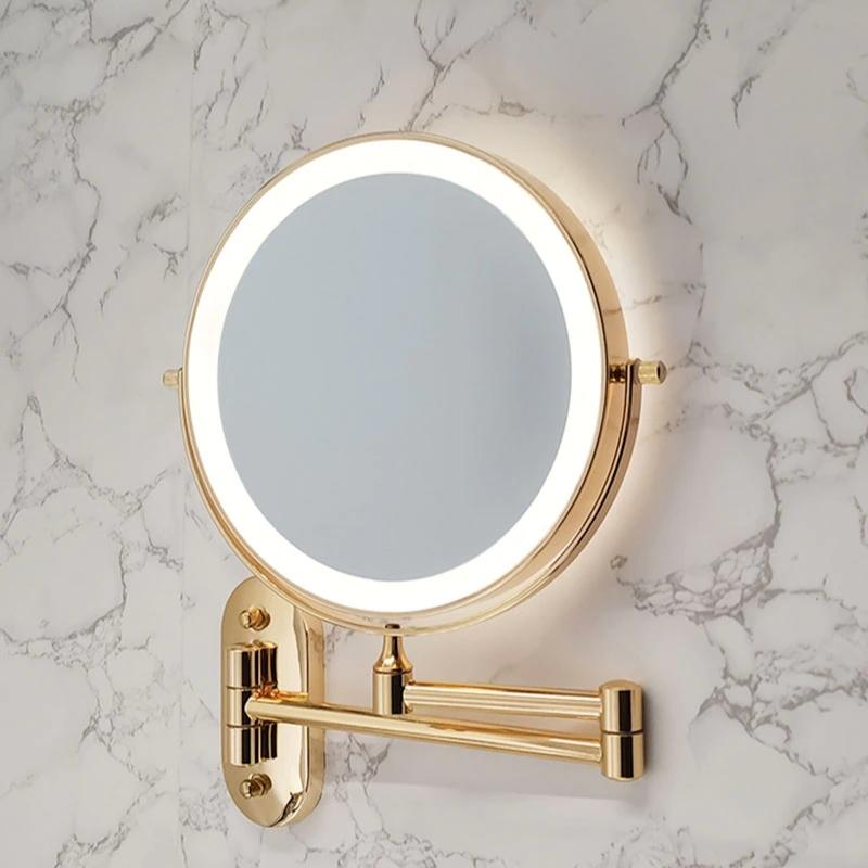 Smart LED Vanity Mirror with 10X Zoom & Adjustable Lighting