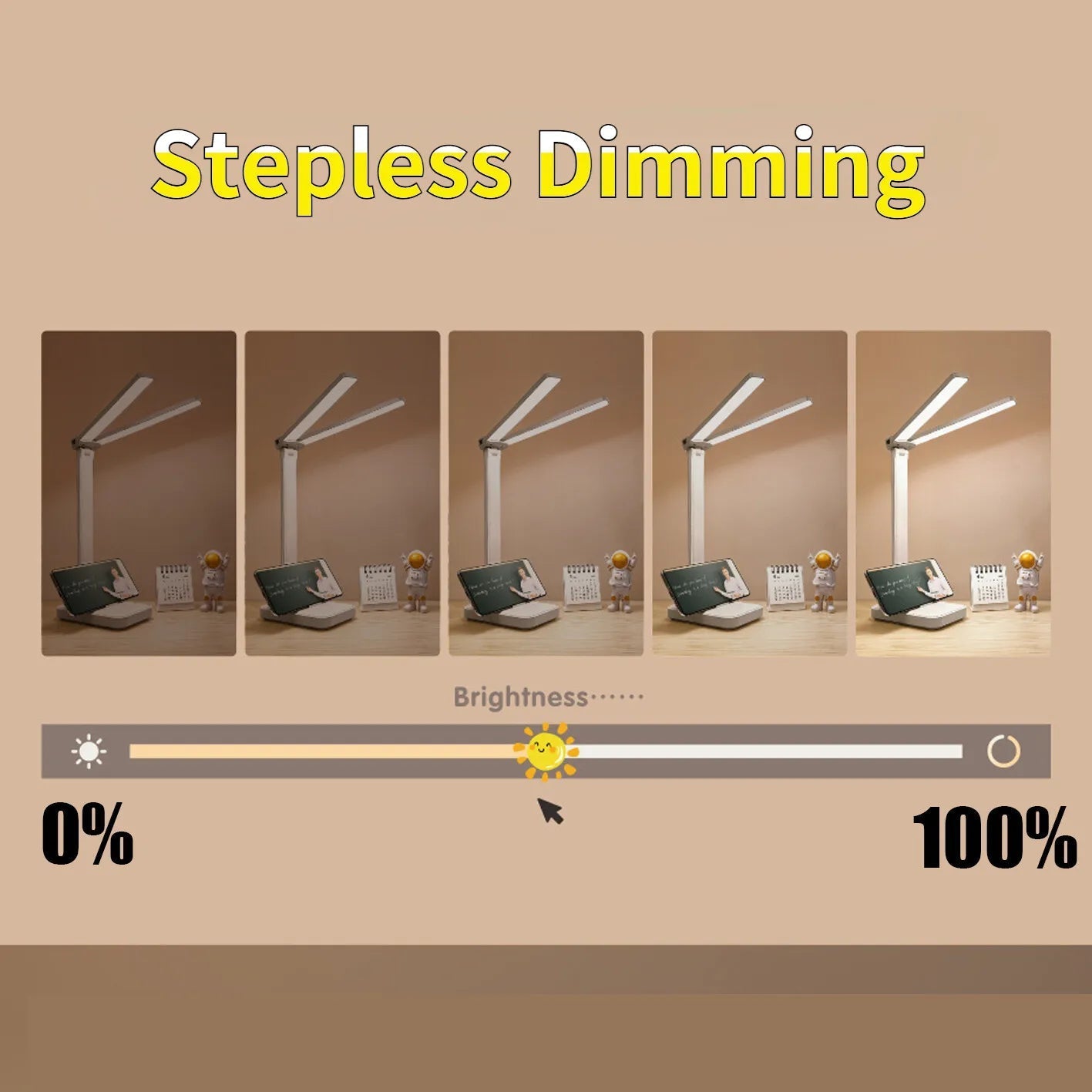 Stylish Touch-Control LED Lamp | Rechargeable & Dimmable Design