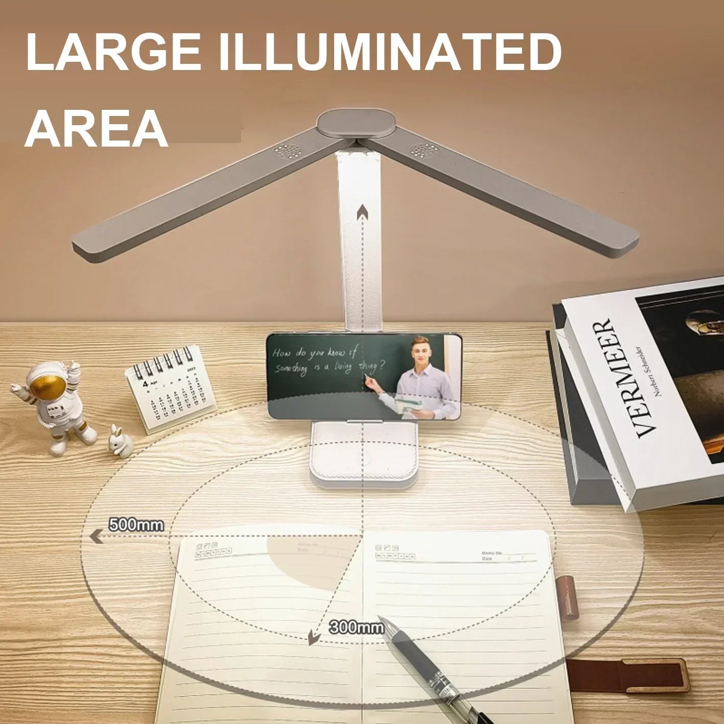 Stylish Touch-Control LED Lamp | Rechargeable & Dimmable Design