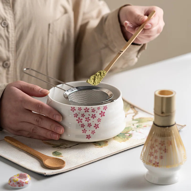 Artisan Matcha Kit | 8-Piece Ceramic Tea Set with Bamboo Whisk