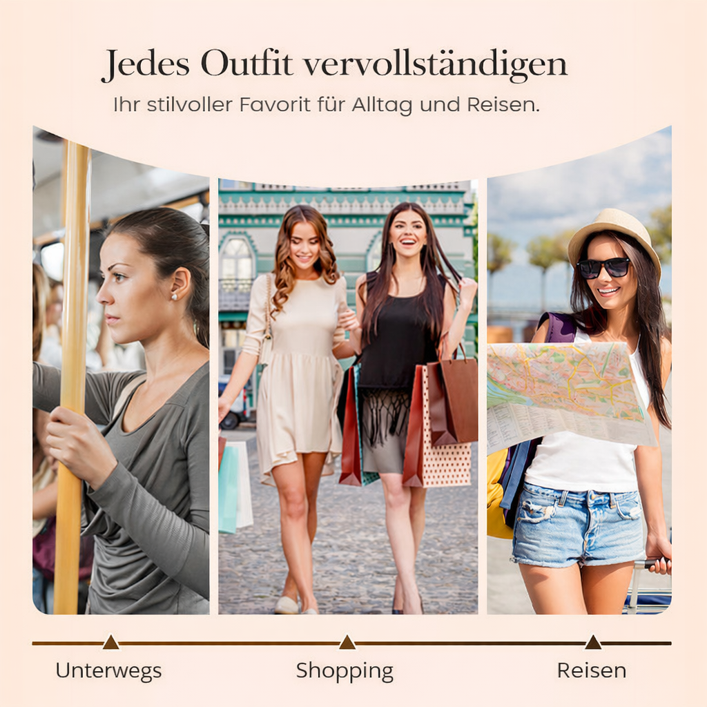 Chic RFID-Safe Tri-Fold Wallet with Organized Storage for Women
