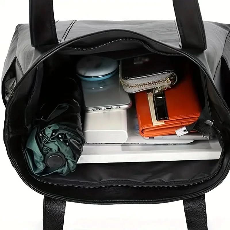 Classic Charm Leather Tote Bag for Daily Adventures