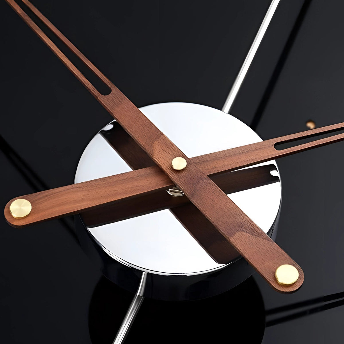 Sleek Metal Timepiece | Oversized Minimalist Clock for Homes
