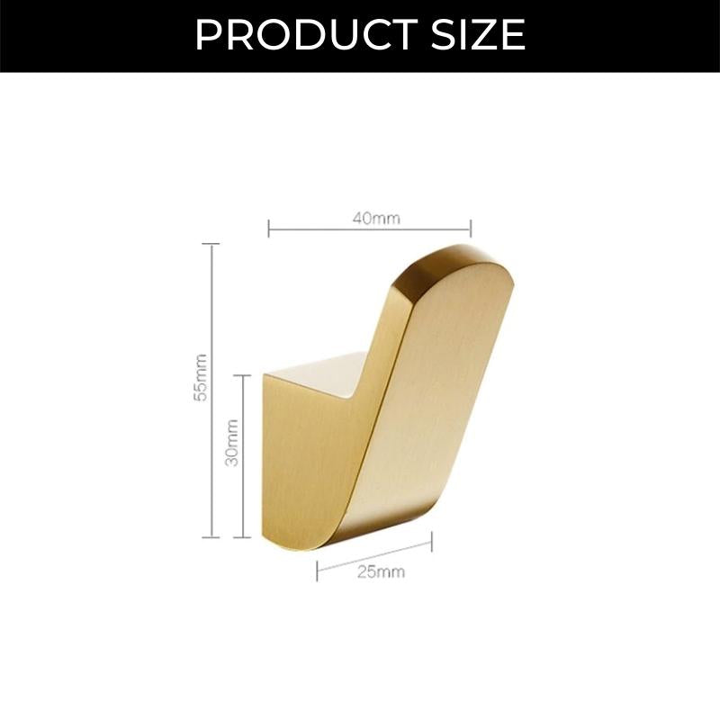 Sleek Brass Wall Hooks | Durable and Stylish Storage Solution