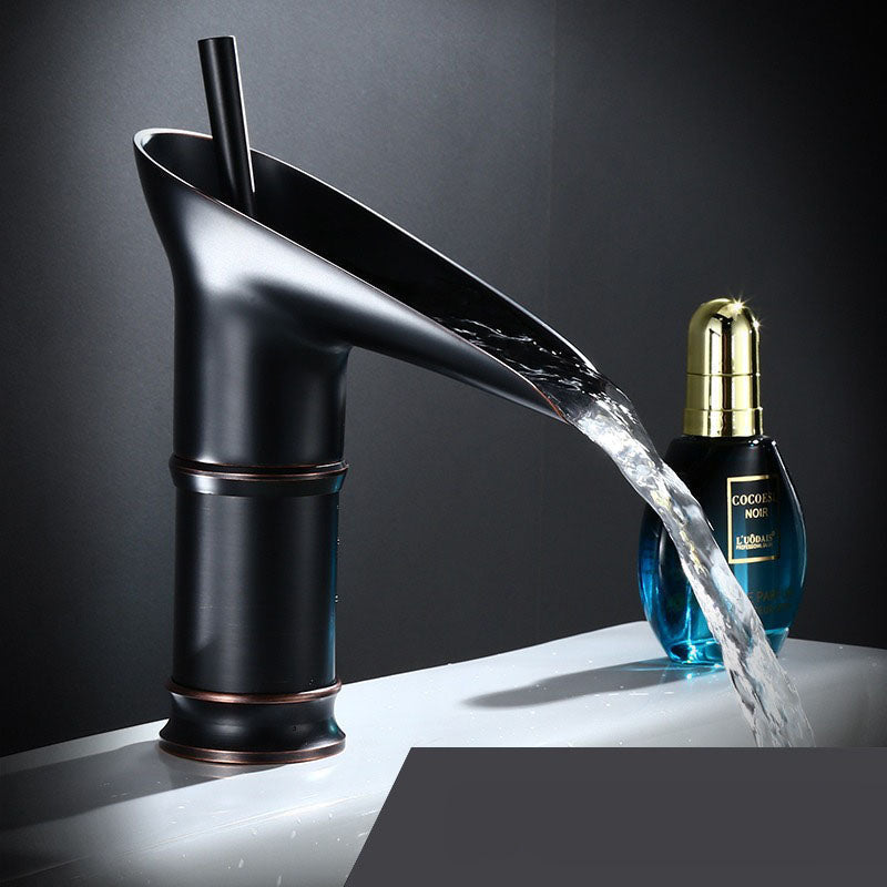 Classic Cascade Bathroom Faucet with Vintage Bronze Finish