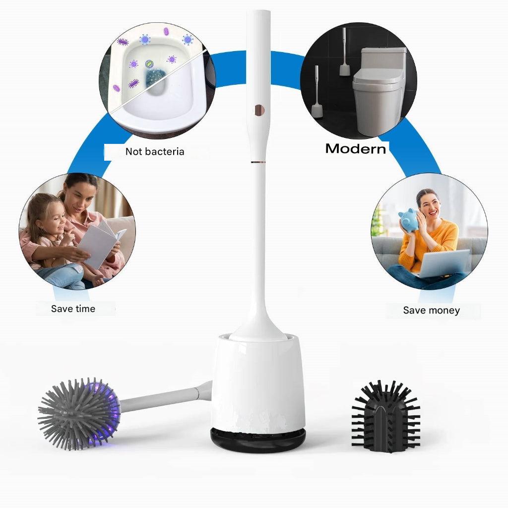 Dual-Head Electric UV Toilet Brush – Pure Cleaning System