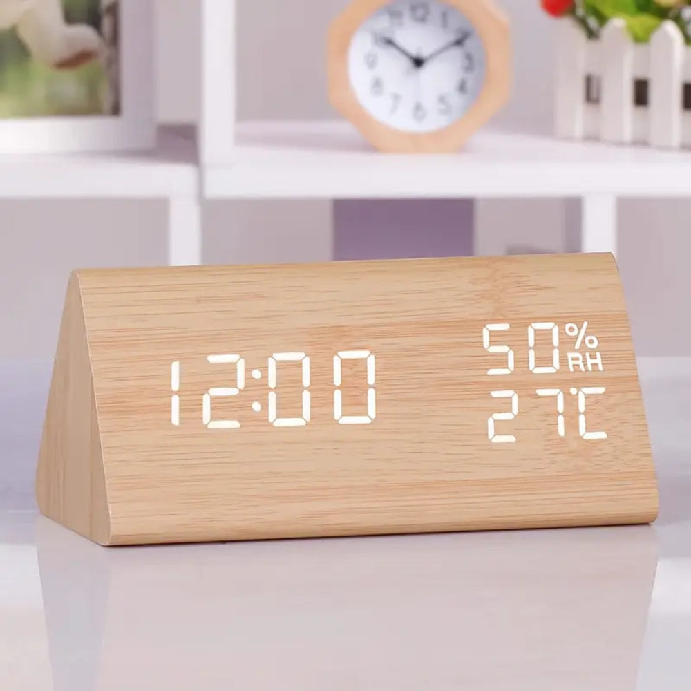 NatureGlow Smart LED Alarm Clock with Customizable Display