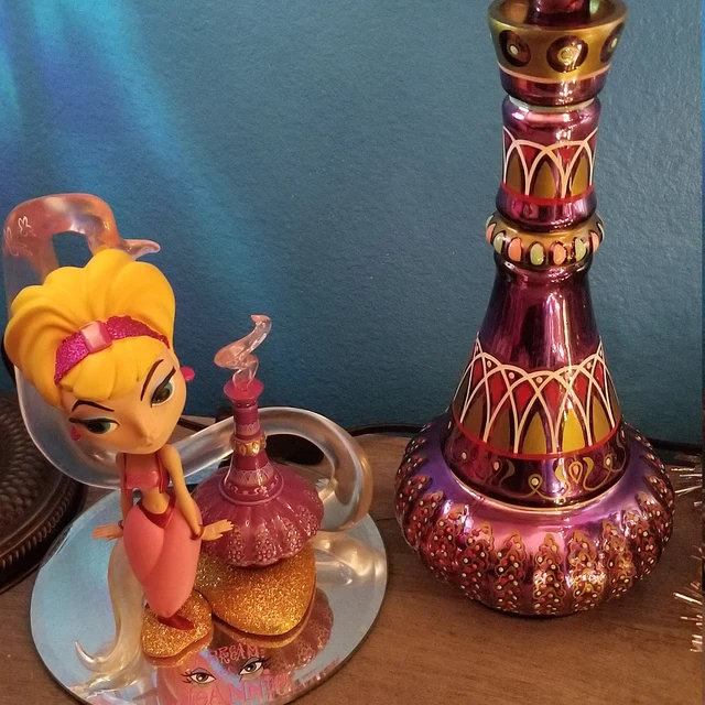 Mystical Aura Bottle | Artisan Glass Decor for Enchanting Spaces