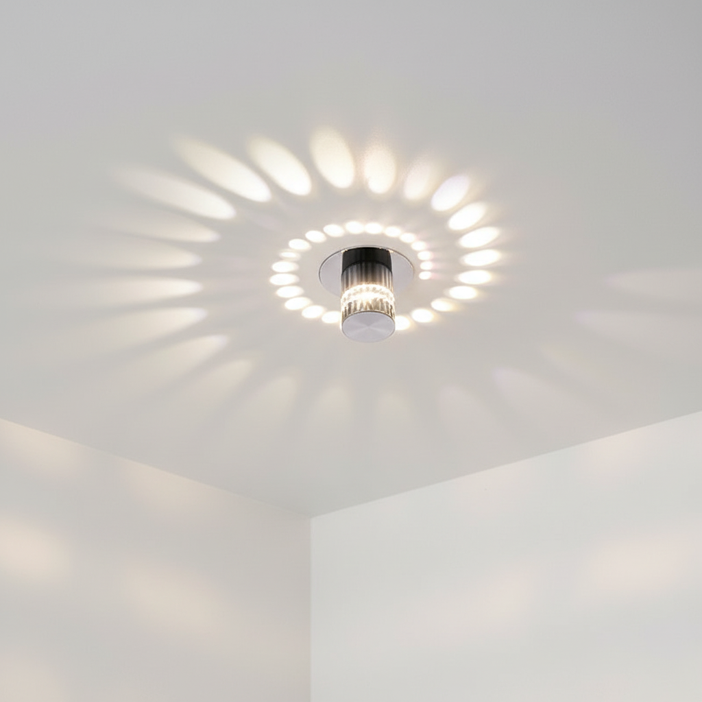 Spiral-Shaped Designer Lamp - Energy-Saving Light Fixture