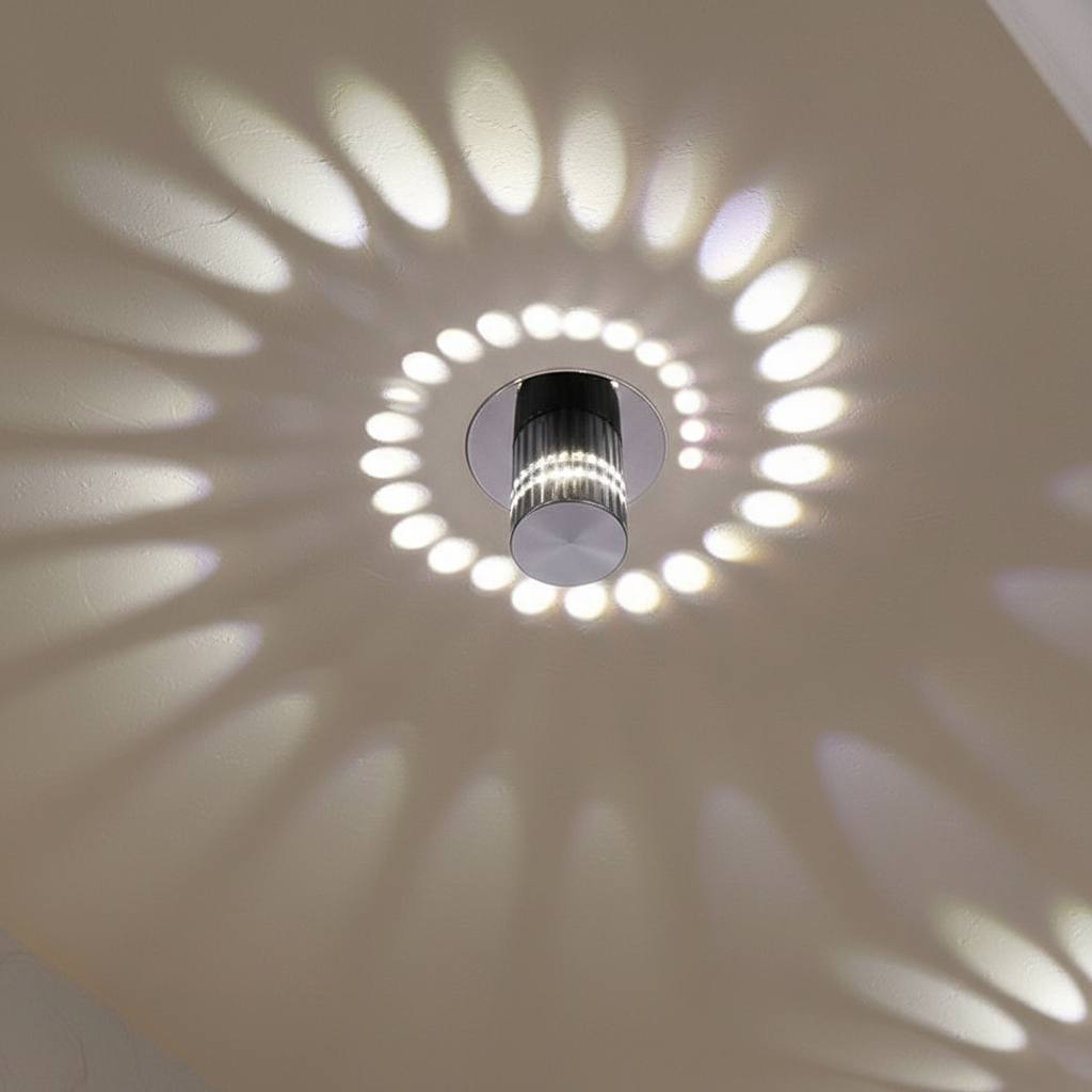 Spiral-Shaped Designer Lamp - Energy-Saving Light Fixture