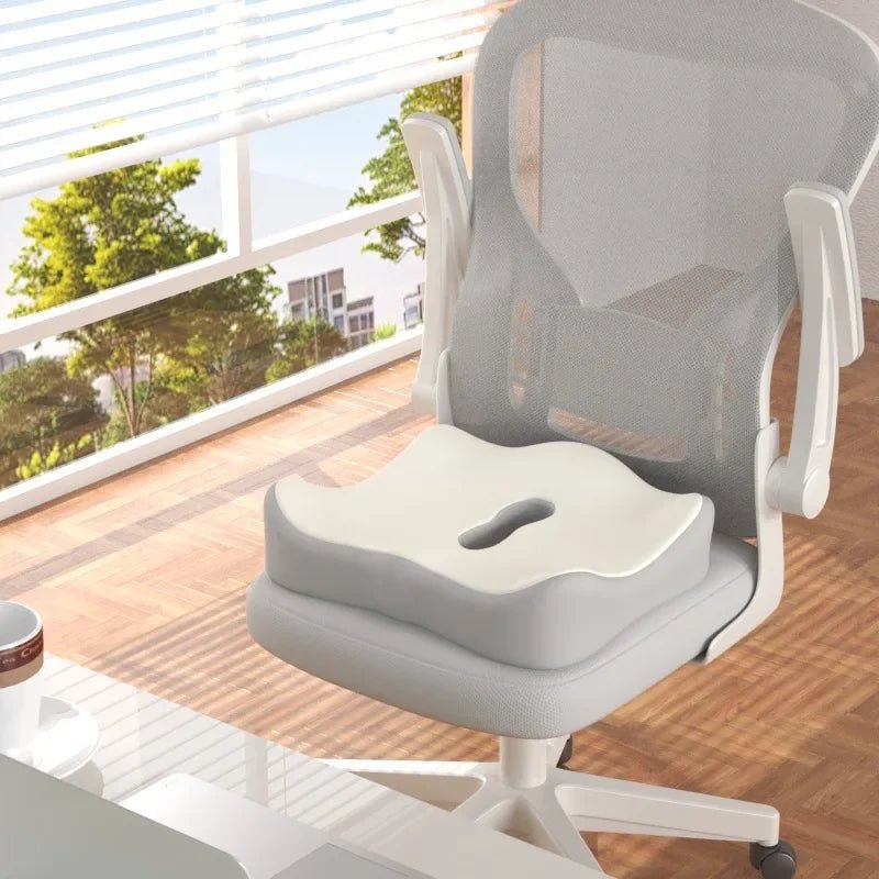 ErgoComfort Support Cushion with Non-Slip Base and Washable Cover
