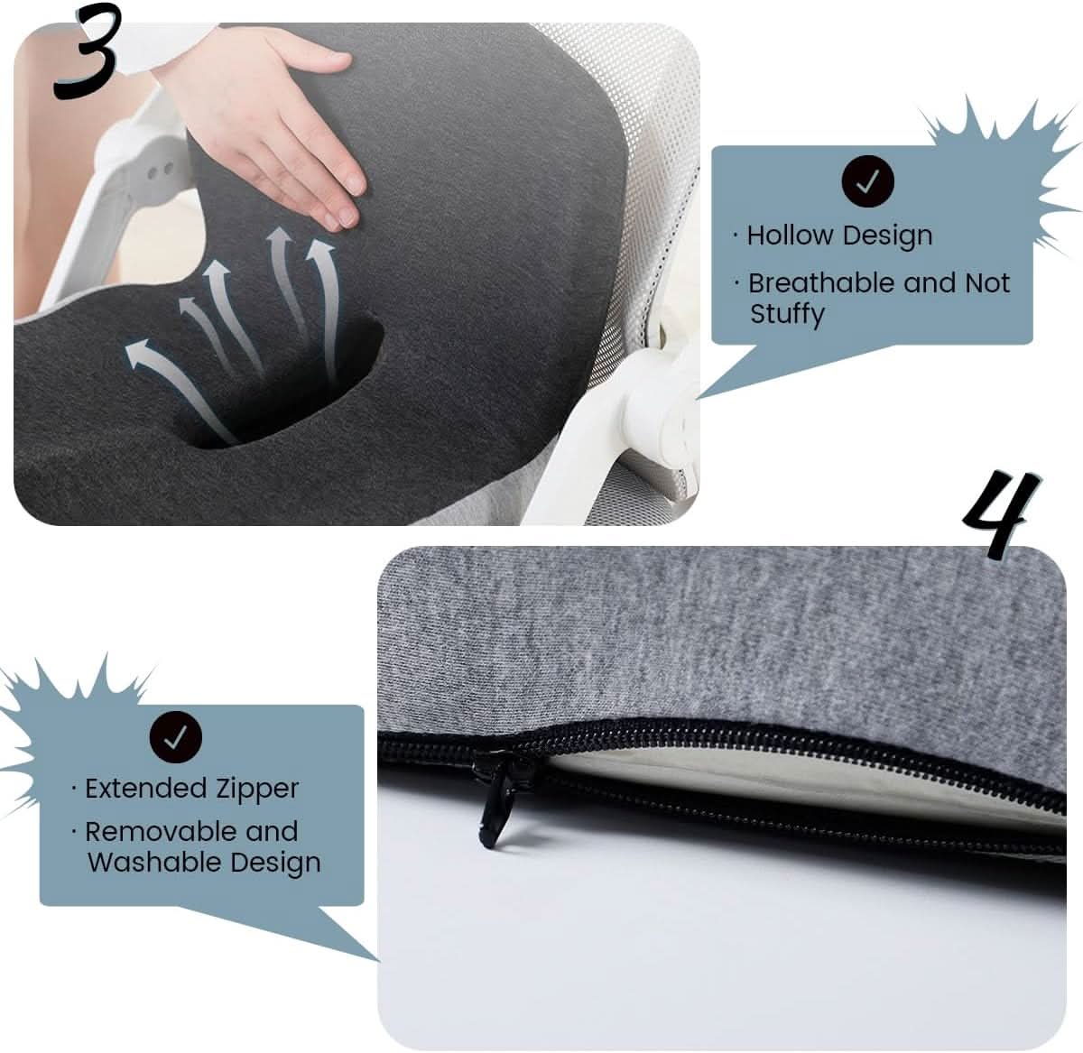 ComfortMax Lumbar Support Cushion for All-Day Relief