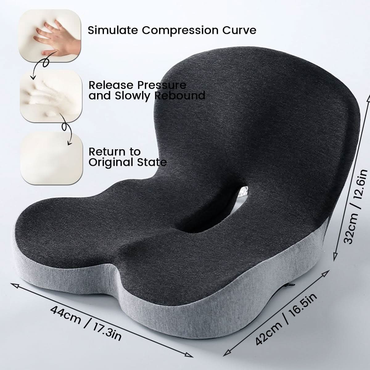 ComfortMax Lumbar Support Cushion for All-Day Relief