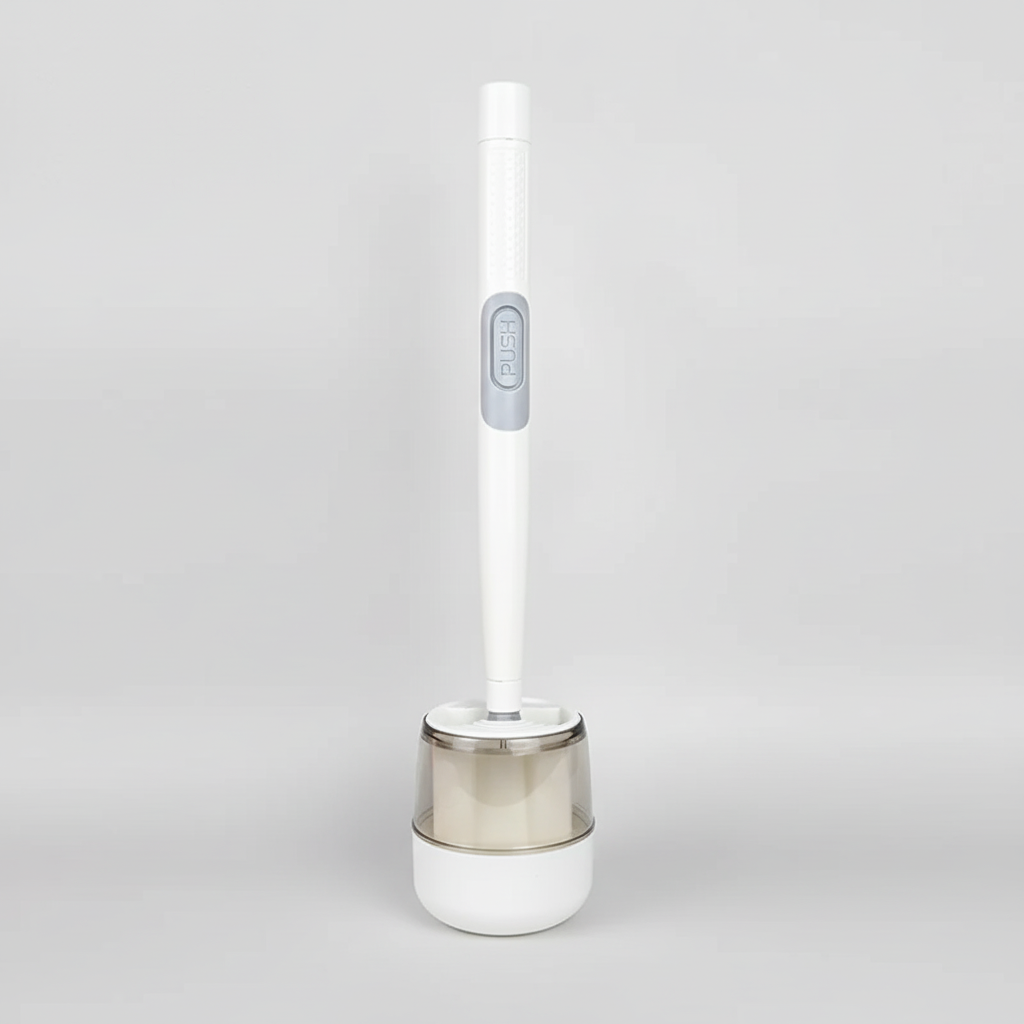 Comfortable Toilet Cleaning Brush with Stand