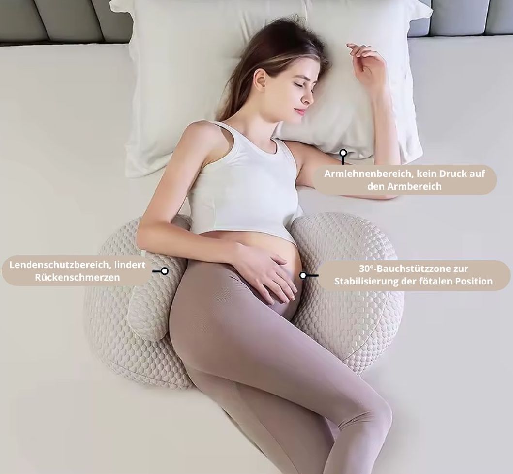 Comfortable Pregnancy Support Pillow - Ergonomic Design