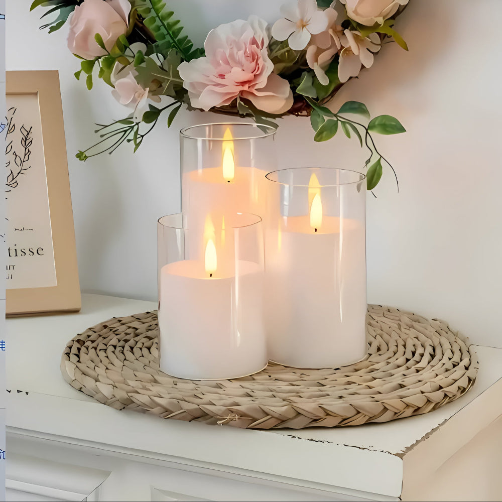 Radiant Glow Flameless Candle Collection with Remote Control
