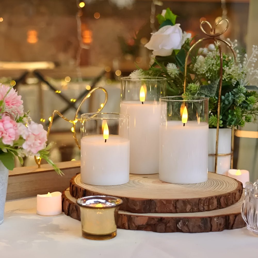 Radiant Glow Flameless Candle Collection with Remote Control