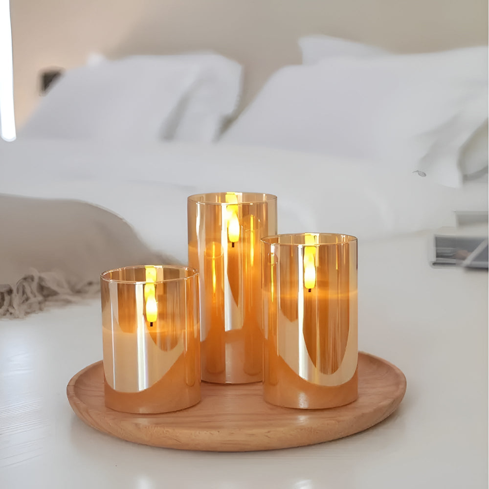 Radiant Glow Flameless Candle Collection with Remote Control