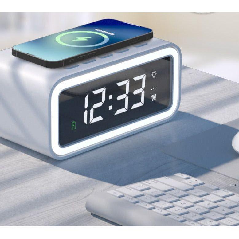 Smart Dual-Function Alarm Clock with Wireless Charger