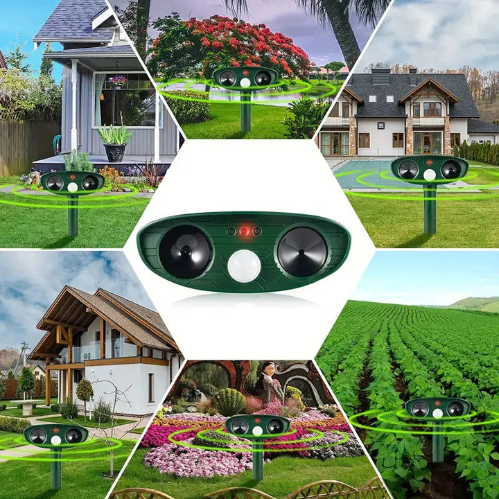 Eco-Friendly Animal Deterrent with Smart Ultrasonic Technology
