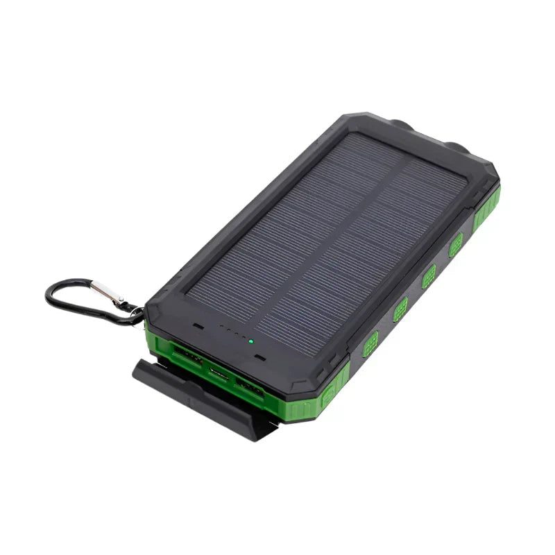 EcoCharge Pro – Versatile Solar Power Bank with LED Light