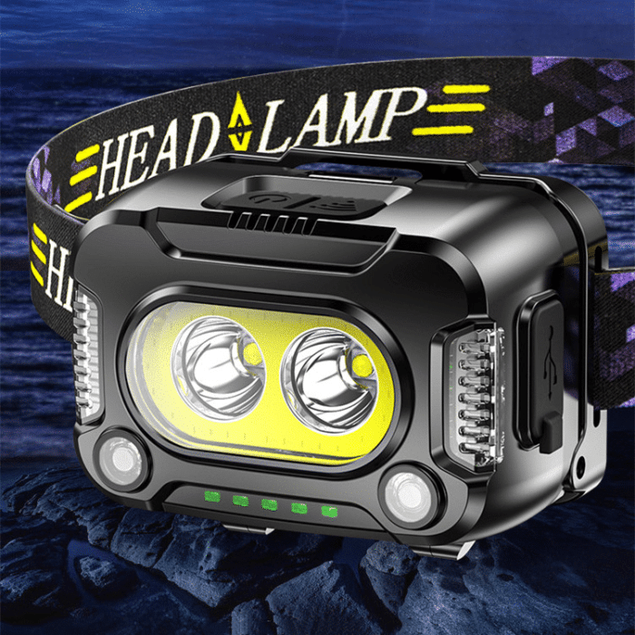 Ultra-Bright Rechargeable LED Headlamp for Hands-Free Use