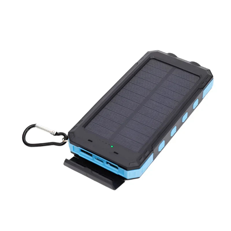 EcoCharge Pro – Versatile Solar Power Bank with LED Light
