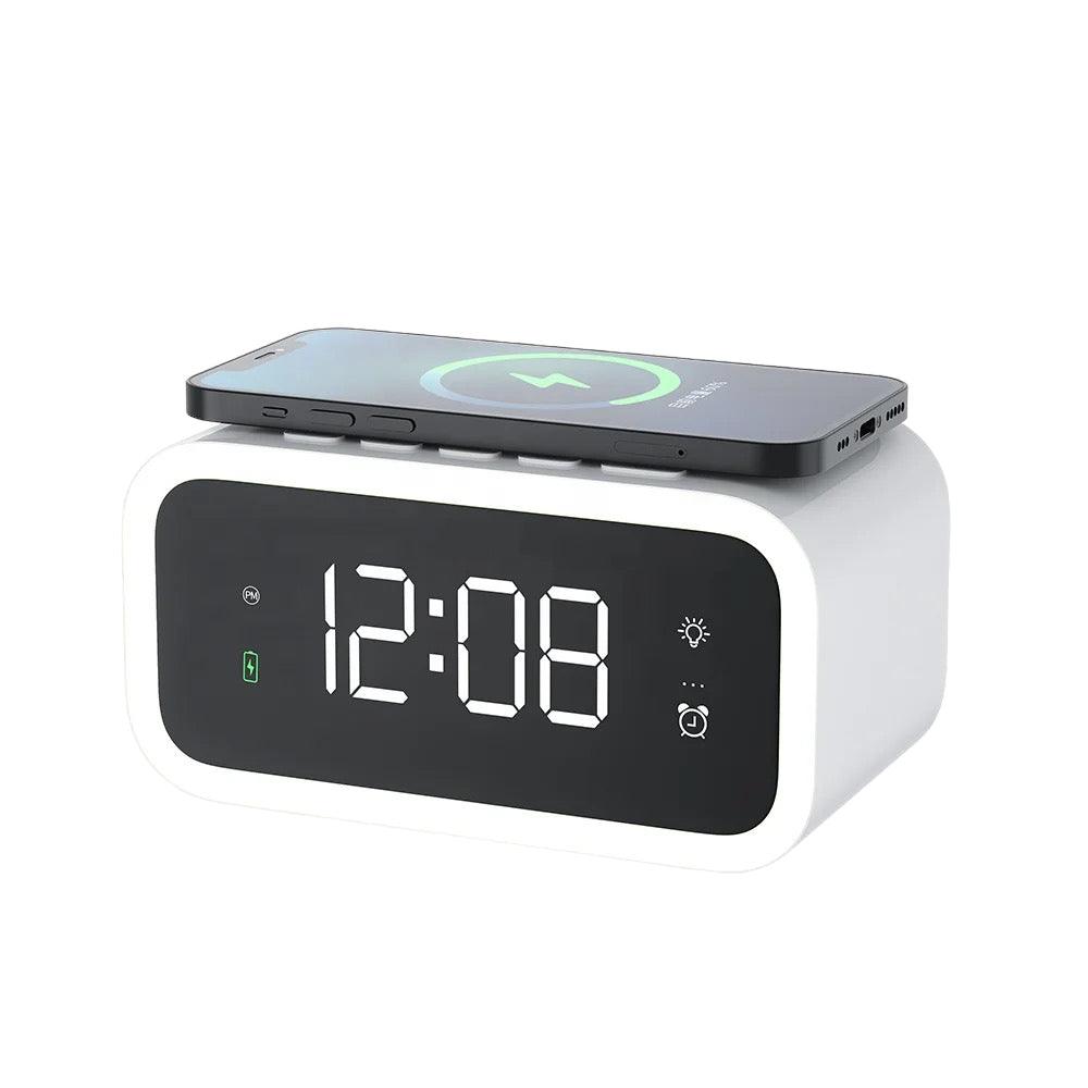 Smart Dual-Function Alarm Clock with Wireless Charger