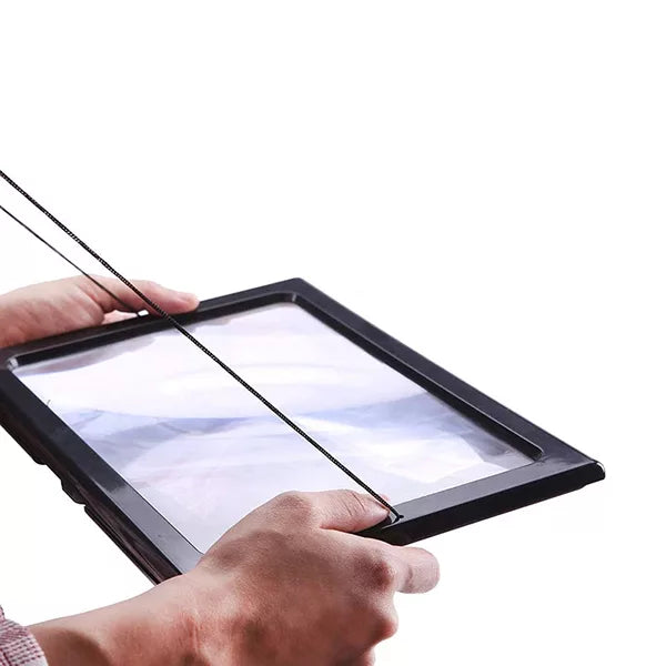 Triple Lens Magnifier with Built-in LED Illumination